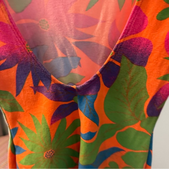 80s/90s COVERGIRL Tropical Dress - Picture 4 of 6